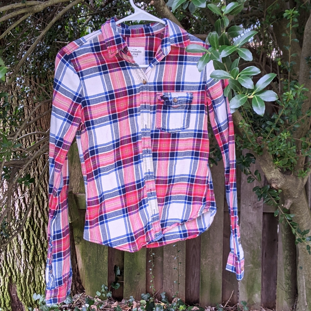 Plaid Button-Down Shirt